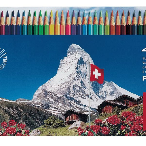 CARAN D'ACHE Farbstifte Prismalo 3mm 999.340 ass. in Metallsch. 40 Stück