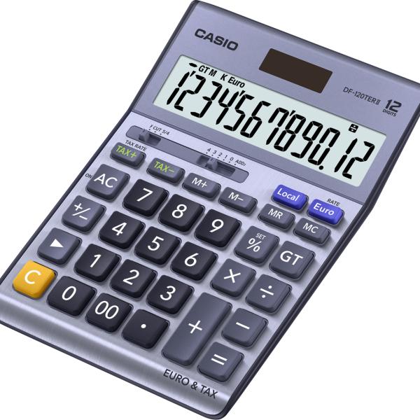 CASIO Tischrechner DF-120TERII violett