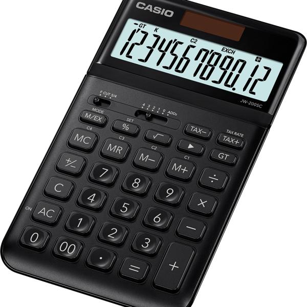 CASIO Tischrechner JW-200SC-BK 12-stellig schwarz