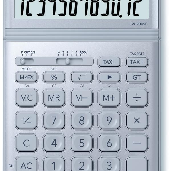 CASIO Tischrechner JW-200SC-BU-S 12-stellig blau
