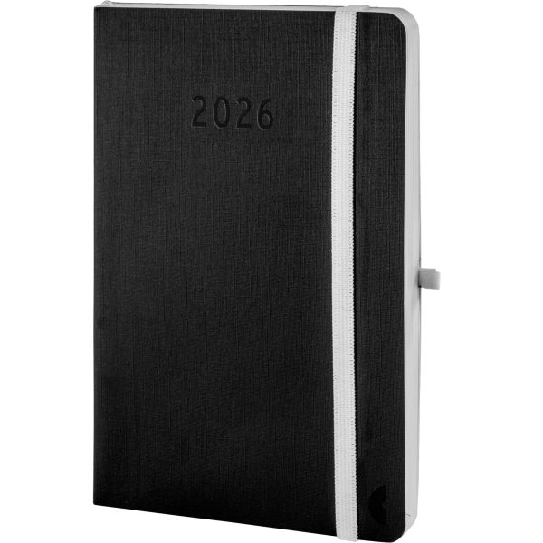 CHRONOPLAN Chronobook Black&White 2026 50966Z.26 1W/2S schwarz SC Mini