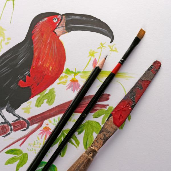 CLAIREFONTAINE Paint'On A3 96536C Weiß 40 Blatt