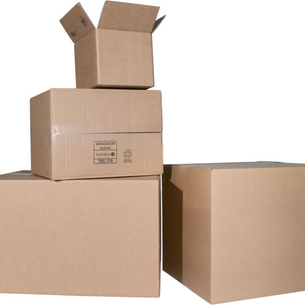 COLOMPAC Faltboxen 0201 braun 3mm 2022136 285x190x95mm 25 Stück