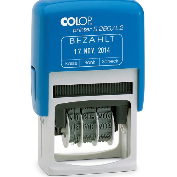 COLOP Datumstempel Bezahlt D S260L2/D 24x45mm