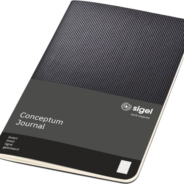 CONCEPTUM Notizheft Softc. A6 CO865 Softw-Oberfläche,black,lin,