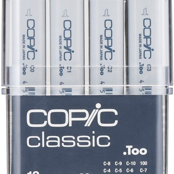 COPIC Marker Classic 20075151 Grau-Set CG, 12 Stück