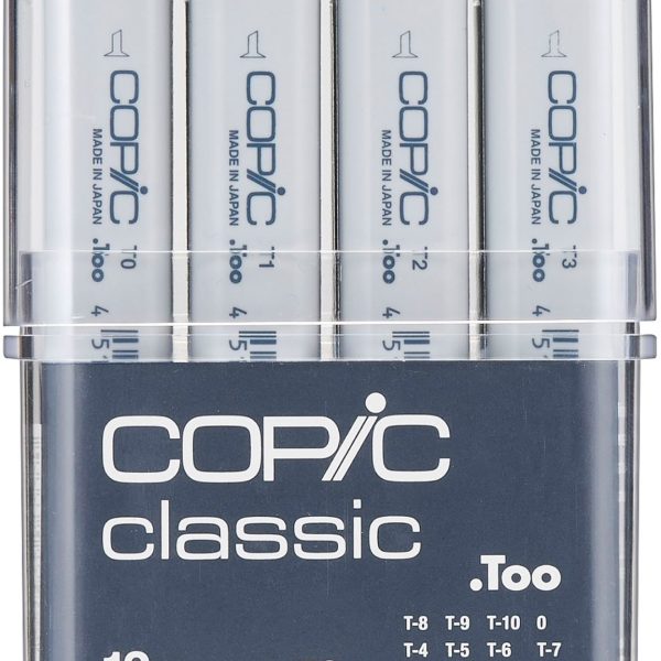 COPIC Marker Classic 20075153 Grau-Set TG, 12 Stück