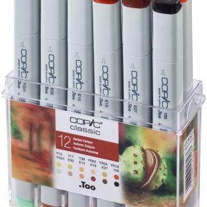 COPIC Marker Classic 20075708 Herbst-Farben, 12 Stück