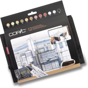 COPIC Marker Classic 20075731 Wallet Architektur, 12 Stück