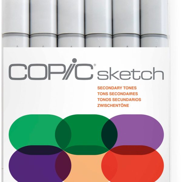 COPIC Marker Sketch 21075663 Set Secondary Tones, 6 Stück