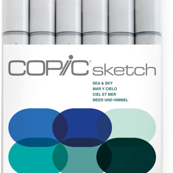COPIC Marker Sketch 21075664 Set Sea & Sky, 6 Stück