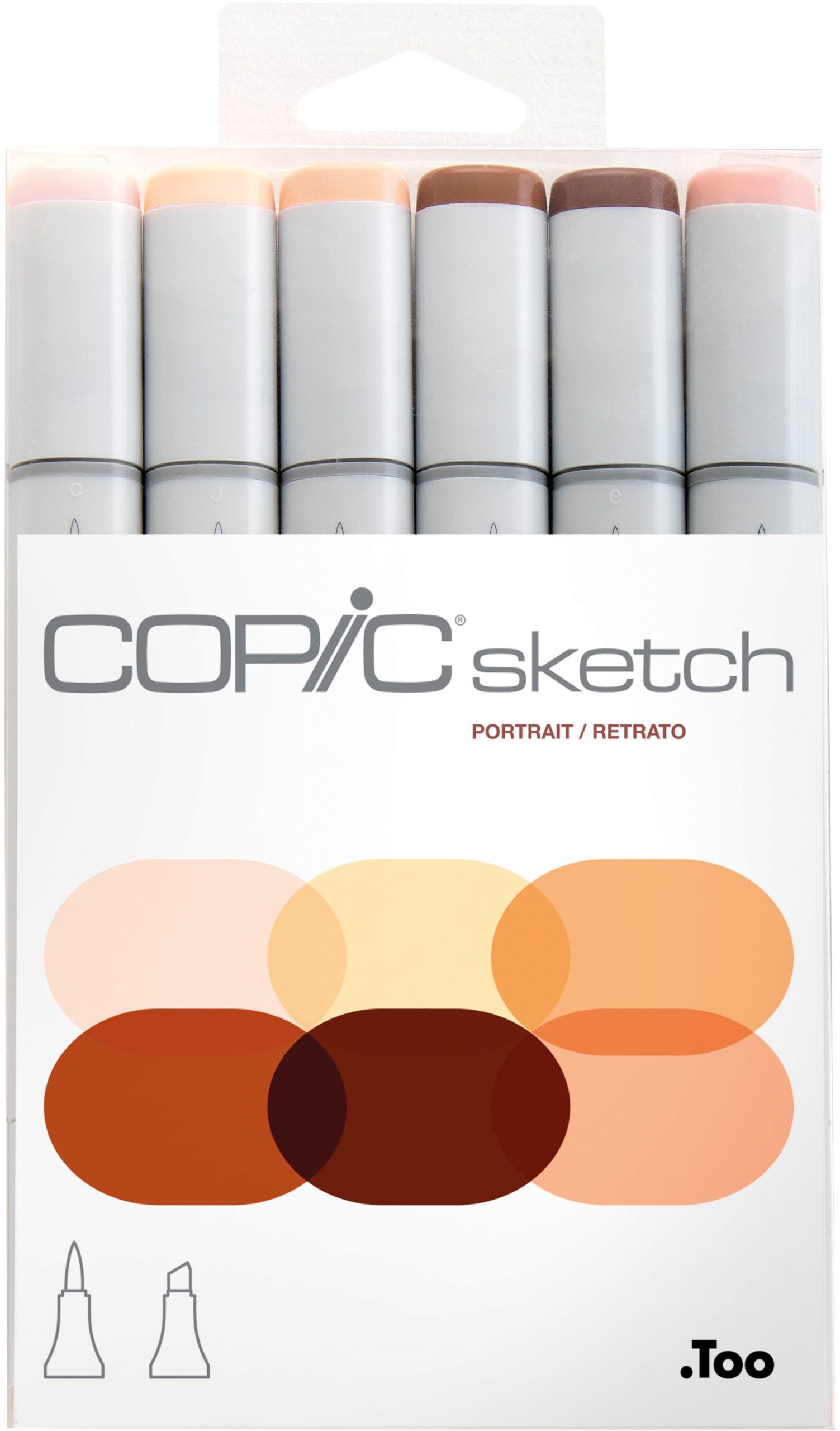 COPIC-21075666-4511338062944 COPIC Marker Sketch 21075666 Set Porträt, 6 Stück – Hochwertig & günstig bei ShopDeca