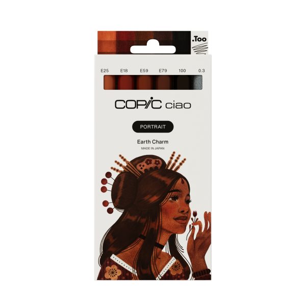 COPIC Marker Ciao Portrait Set 22075585 Earth Charm 6 Stück