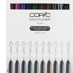 COPIC Multiliner 0.3mm 22075620 Color Set, 10 Stück