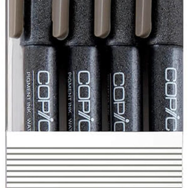 COPIC Multiliner 22075624 Warm Grey Set, 4 Stück ass.