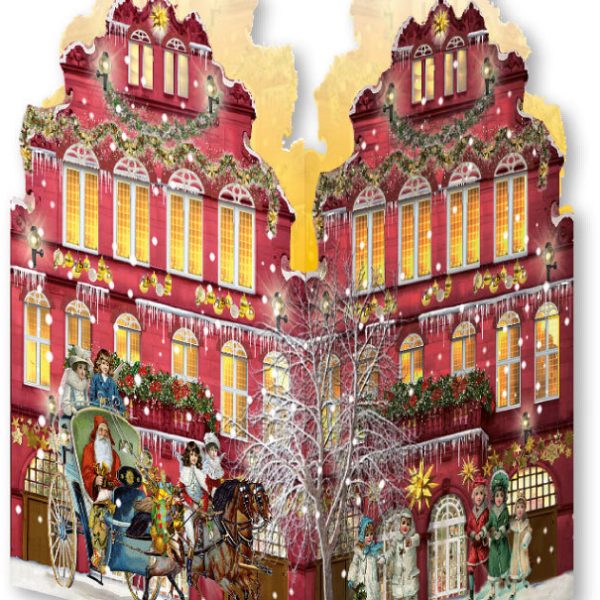 COPPENRATH Adventskalender 16.5x11.5cm 71022 Nostalgische Weihnachtshäuser