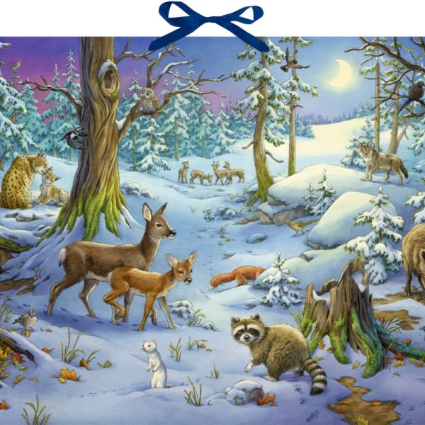 COPPENRATH Adventskalender 52x38cm 72257 Hört ihr die Tiere im Wald