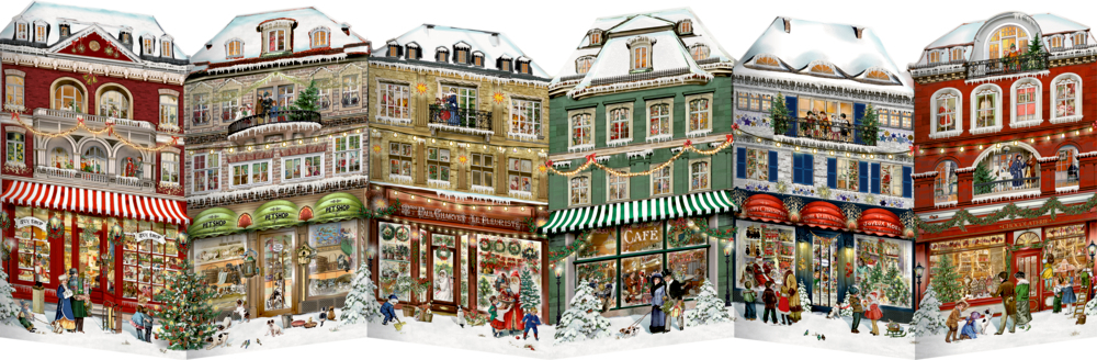 COPPENRATH-72505-4050003725055 COPPENRATH Aufstell-Adventskalender 72505 Weihnachtslädchen-Leporello – Hochwertig & günstig bei ShopDeca