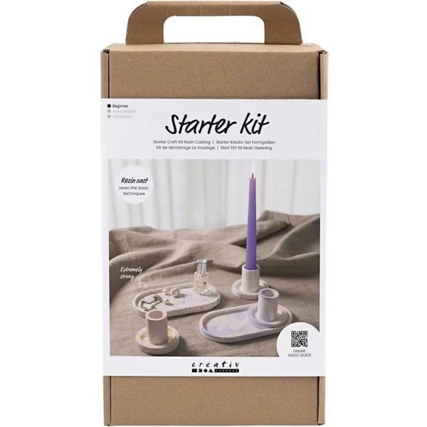 CREATIV COMPANY Giessharzset 1644287 Kerzenhalter und Tablett