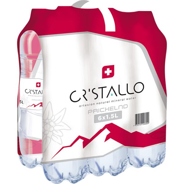 CRISTALLO rot, mit Kohlensäure, Pet 2080 150 cl, 6 Stk.