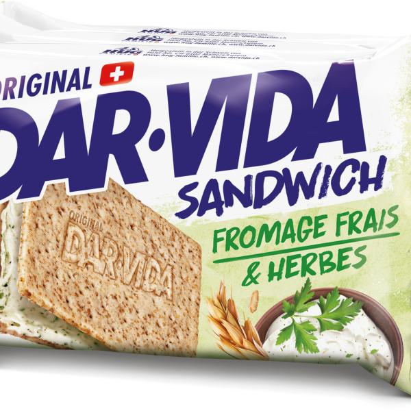 DAR-VIDA Sandwich Frischkäse& Kräuter 5362000 65g, 3 Stk.