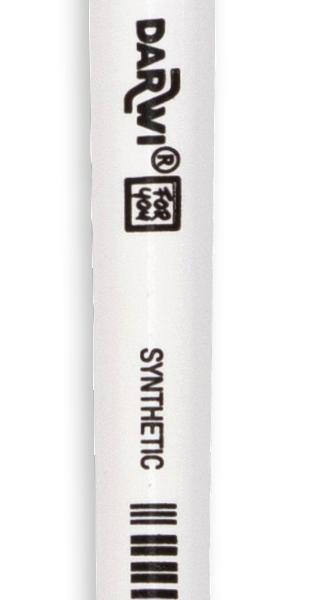 DARWI Flachpinsel 9.5mm DF1305150008C Grösse 8, Synthetik