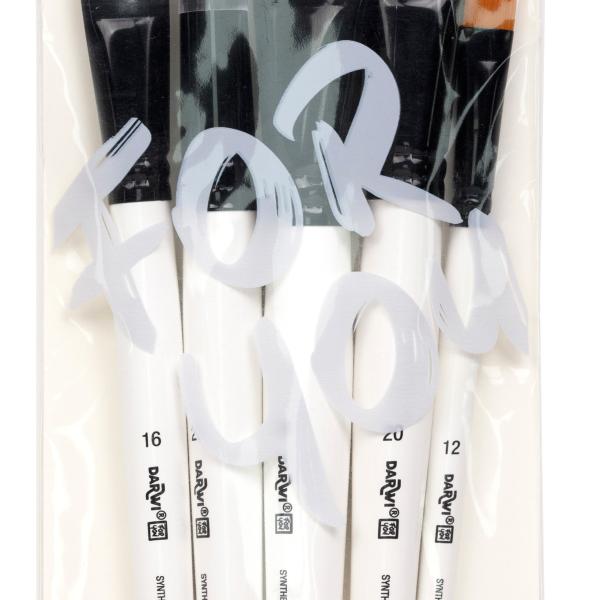 DARWI Pinsel Set Breit DF1905150K03C Synthetik 5 Stück