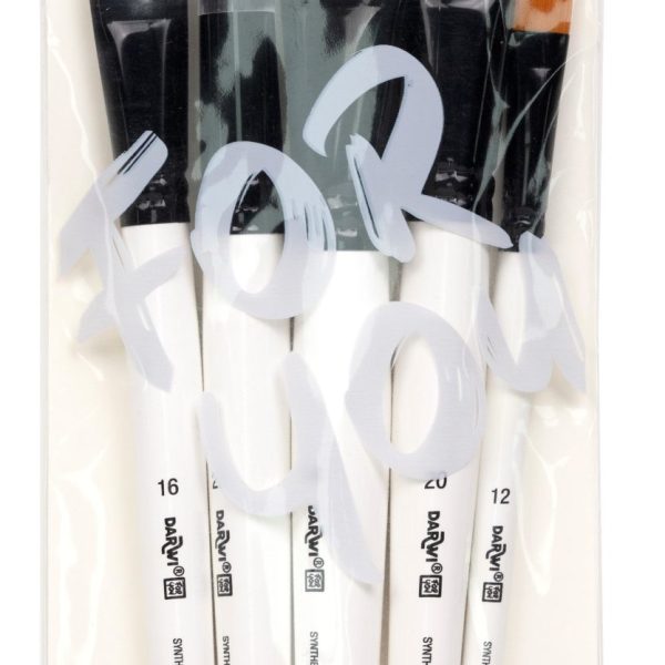 DARWI Pinsel Set Breit DF1905150K03C Synthetik 5 Stück