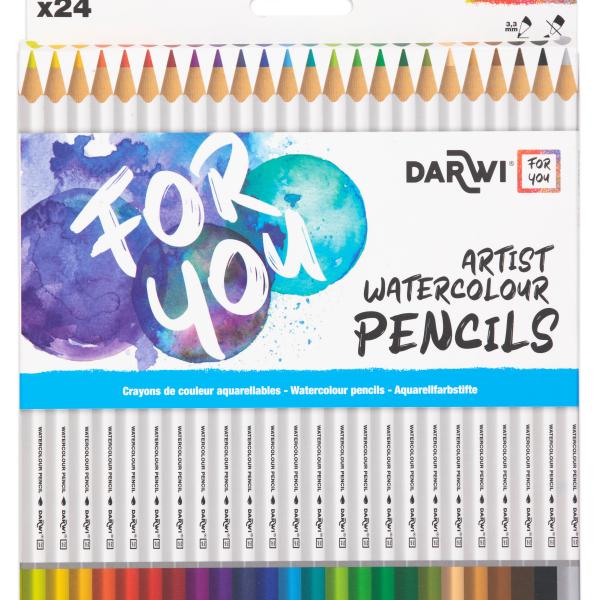 DARWI Aquarellfarbstifte DF2200024K01C 24 Stück