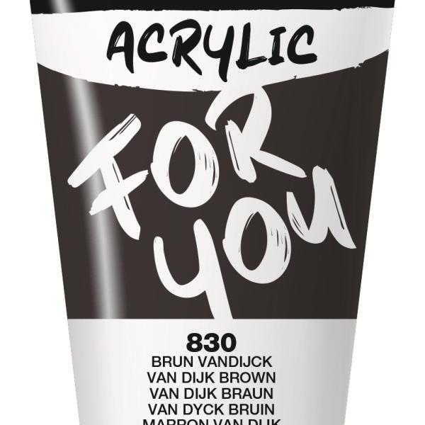 DARWI Acrylfarbe 75ml DF5150075830C Braun Vandijck