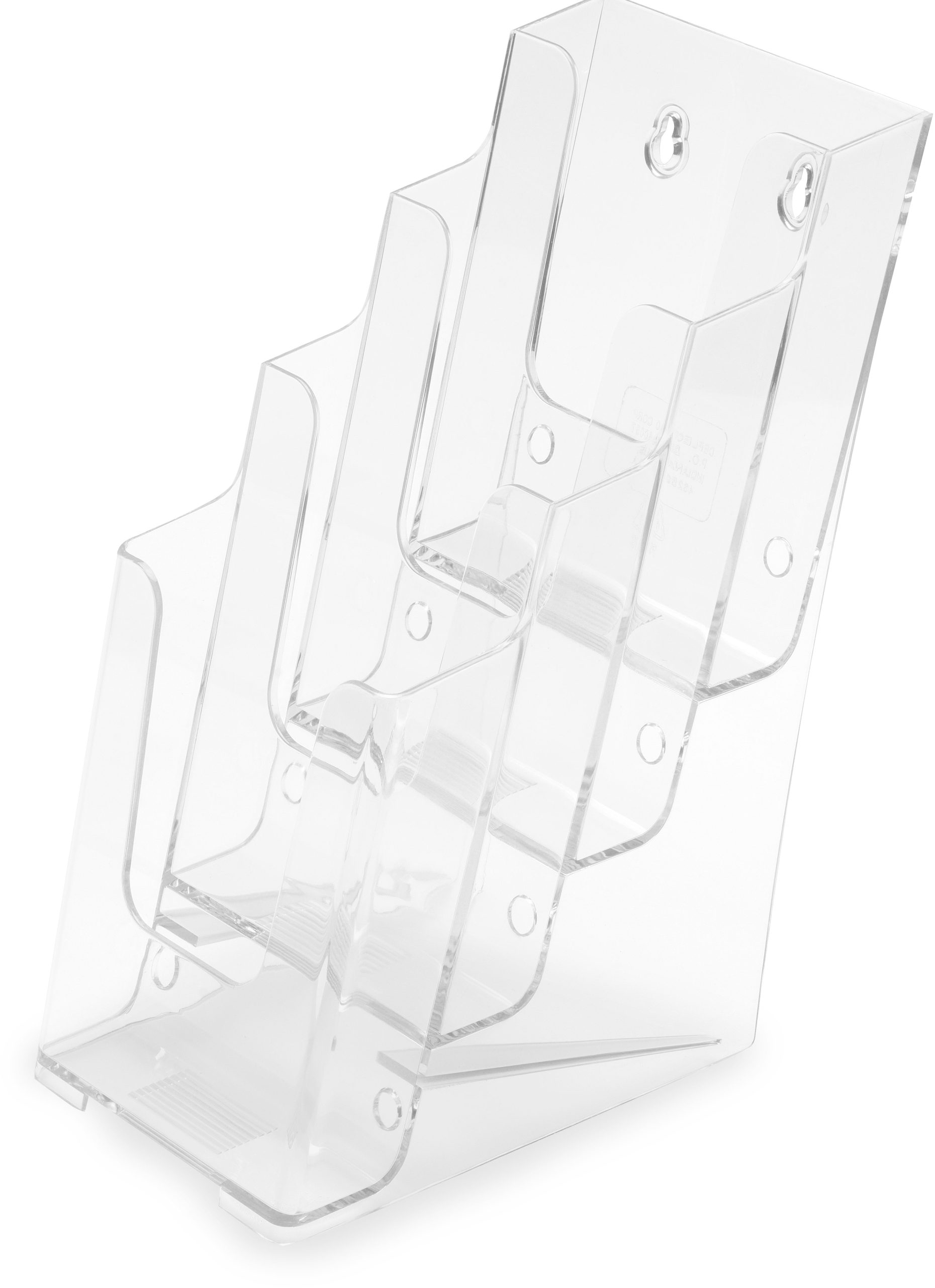 DEFLECTO-77701-0079916777016 DEFLECTO Prospekthalter Docuholder 77701 1/3 A4, hoch, 4 Fächer – Hochwertig & günstig bei ShopDeca