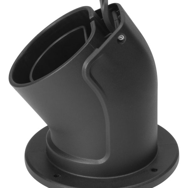 DELTACO e-Charge, holder type 2 EV-5103 connector, angled, Black