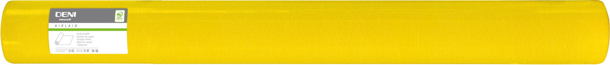DENI-5196-7640118483260 DENI Tischtuchrolle Airlaid 5196 120cmx50m gelb – Hochwertig & günstig bei ShopDeca