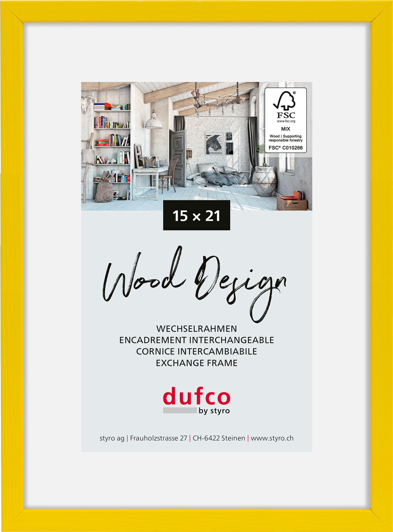 DUFCO-1610.81072-7612176094559 DUFCO Bilderrahmen Hay 15x21cm 1610.81072 gelb – Hochwertig & günstig bei ShopDeca