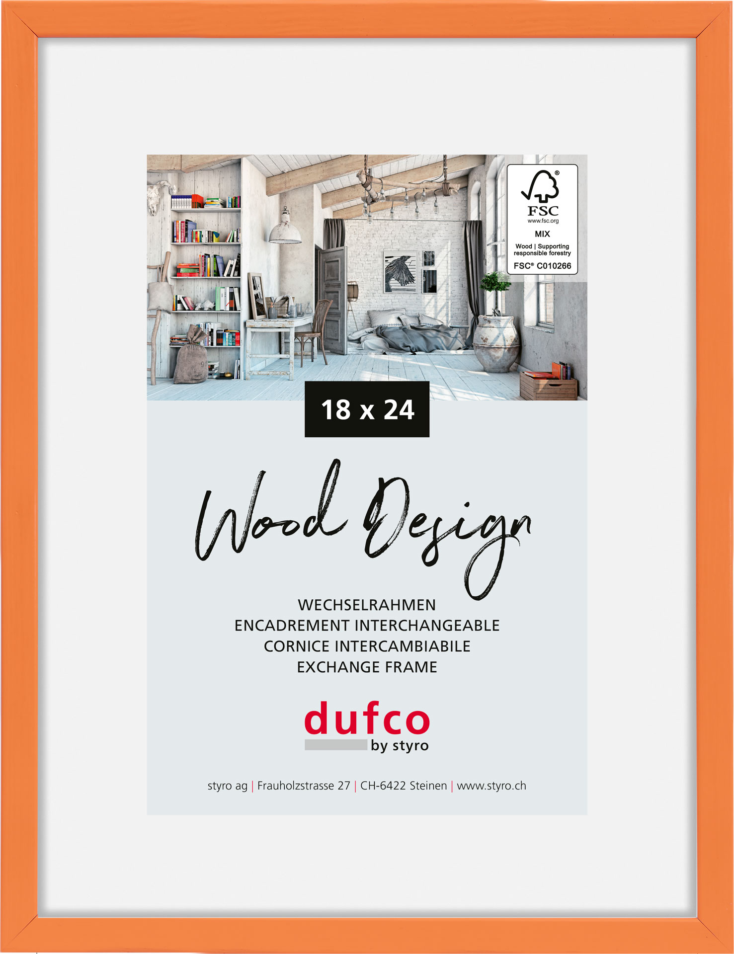 DUFCO-1610.81103-7612176094719 DUFCO Bilderrahmen Hay 18x24cm 1610.81103 orange – Hochwertig & günstig bei ShopDeca