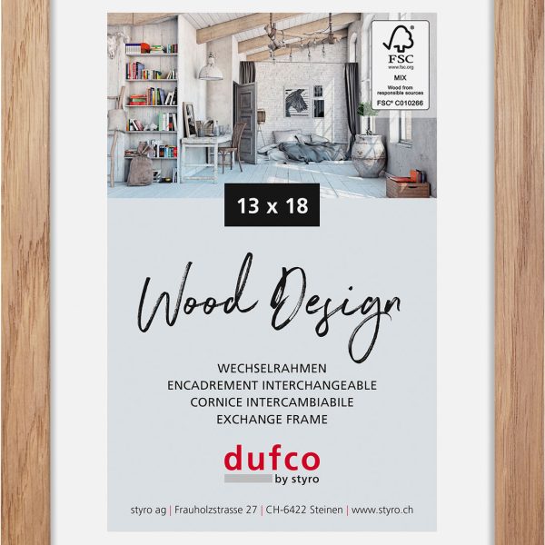DUFCO Bilderrahmen Hay 13x18cm 1610.81111 Eiche hell