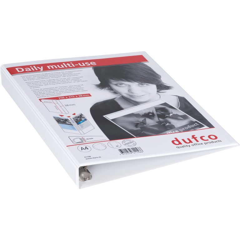DUFCO Präsentationsordner 31158 A4 3.8cm weiss