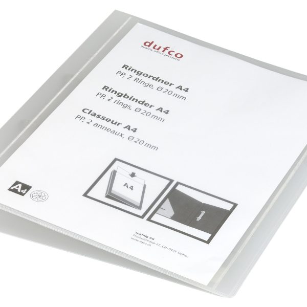 DUFCO Präsentationsordner 51500.03674 A4, 2.8cm, transparent