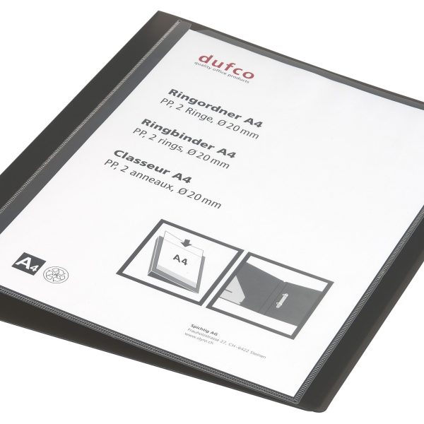 DUFCO Präsentationsordner 51500.03677 A4, 2.8cm, schwarz