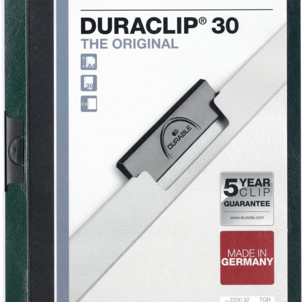 DURABLE Klemmhefter DURACLIP 30 220032 für 30 Blatt A4 petrol