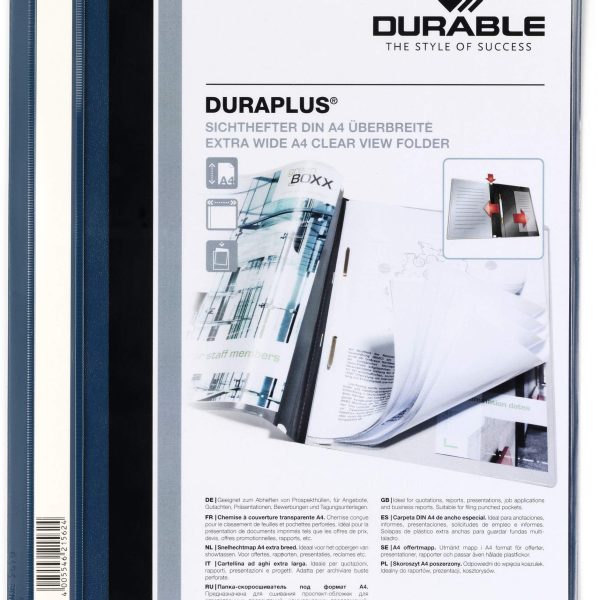 DURABLE Angebotshefter DURAPLUS 257907 für 100 Blatt A4 dunkelblau