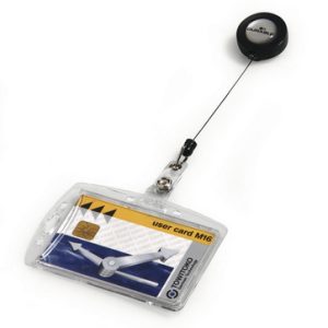 DURABLE Hartbox für Ausweis 801219 mit Jojo, 54x85mm 10 Stk.