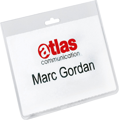 DURABLE Namensschilderhülle 813519 transparent, 60x90mm 20 Stk.
