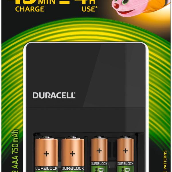 DURACELL Ladegerät CEF14 4-118577 inkl.2xAA + 2xAAA 4 Stunden