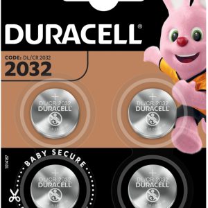 DURACELL Knopfbatterie Specialty 4-119376 CR2032, 3V 4 Stück