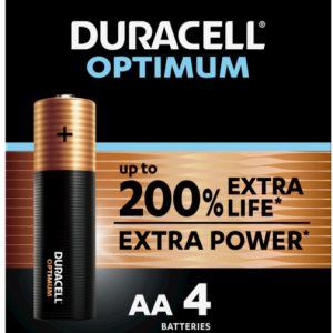 DURACELL Batterie Optimum 4-137486 AA, LR6, 1.5V 4 Stück