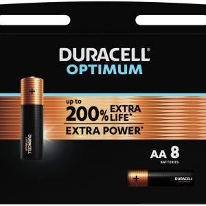 DURACELL Batterie Optimum 4-137684 AA, LR6, 1.5V 8 Stück