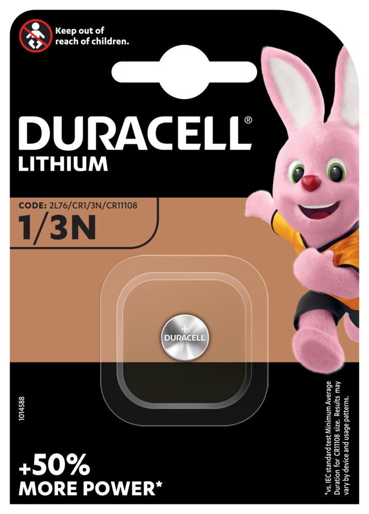 8621_1014588_OL DURACELL Knopfbatterie Lithium CR1/3N CR11108, CR1, 2L76, 3V 1 Stück – Hochwertig & günstig bei ShopDeca