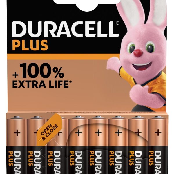 DURACELL Batterie Plus Power MN2400 AAA, LR03, 1.5V 8 Stück