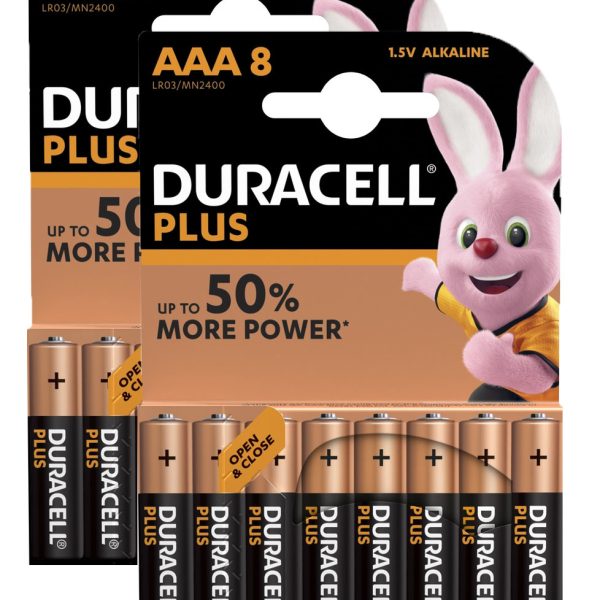DURACELL Batterie Plus Power MN2400 AAA, LR03, 1.5V 16 Stück